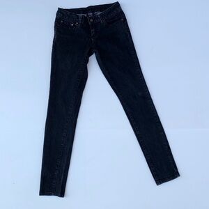 GUC Blue Asphalt Black Skinny Jeans Juniors Size 7R – Classic 5-Pocket